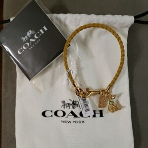 Coach Disney X Pluto Leather Bracelet